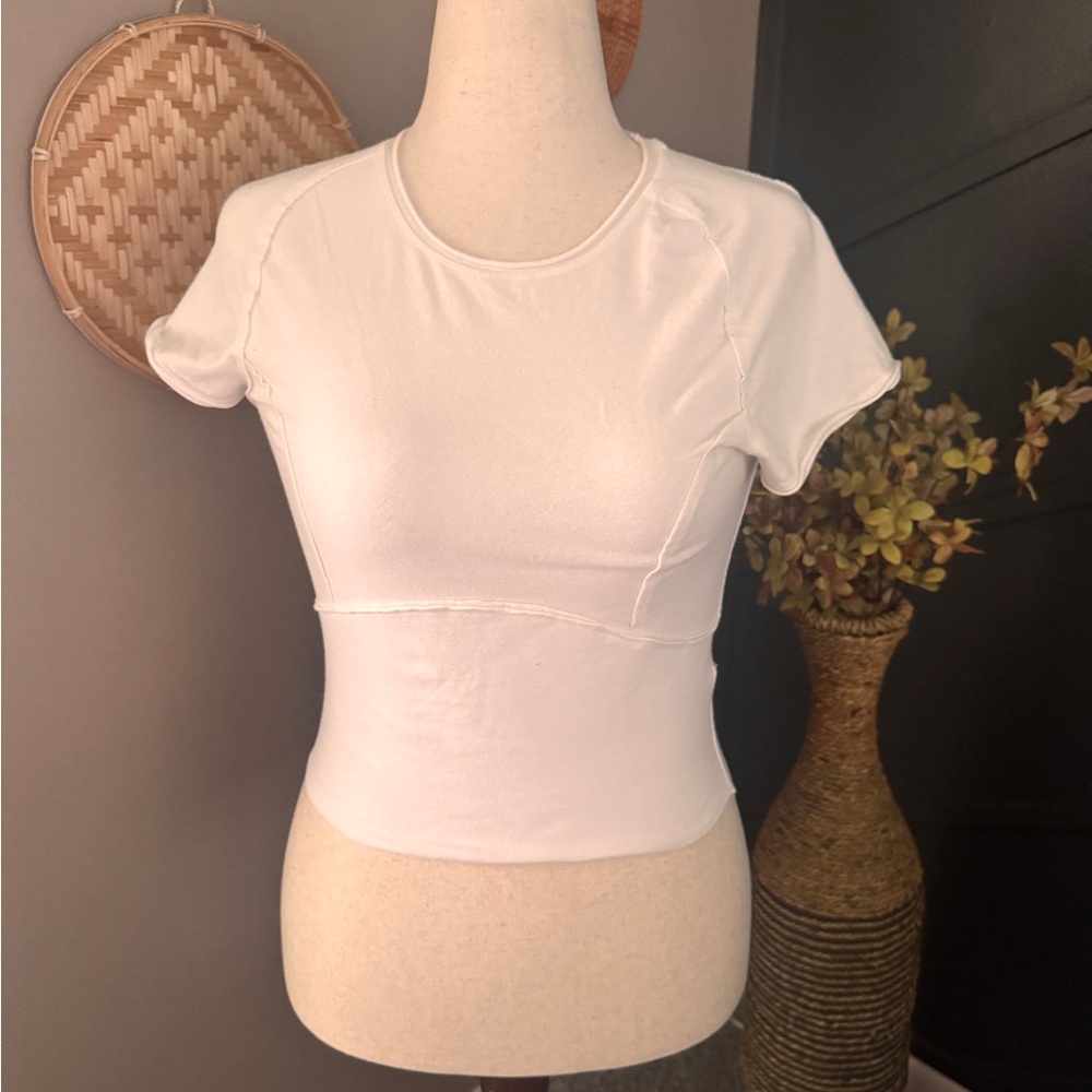 Free People We The Free White baby doll Tee